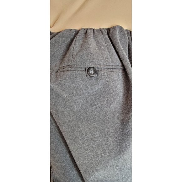 MOTHERHOOD MATERNITY Dark Gray Full Panel Wide Leg Career Dress Pants | Plus 1X - Picture 3 of 6